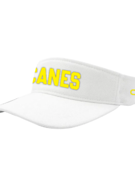 Canes White / Yellow FlexFit 110 Visor OSFA